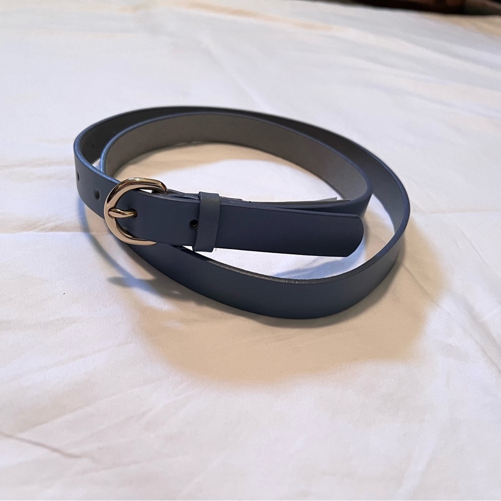 J. Crew Classic Blue Belt